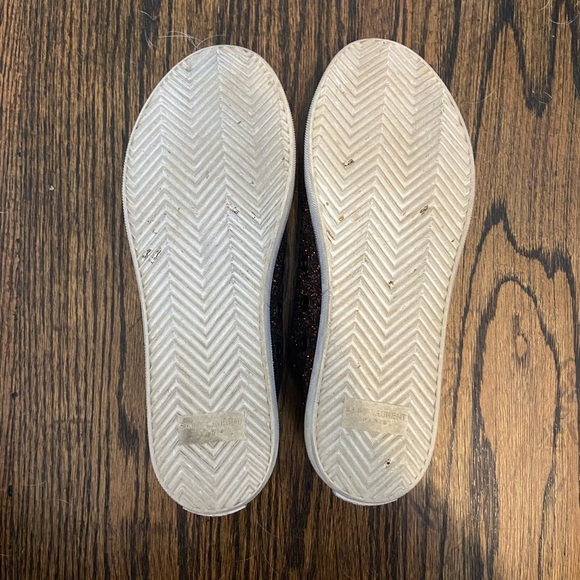 Saint Laurent sparkly glitter sneakers size 39 - Picture 4 of 9